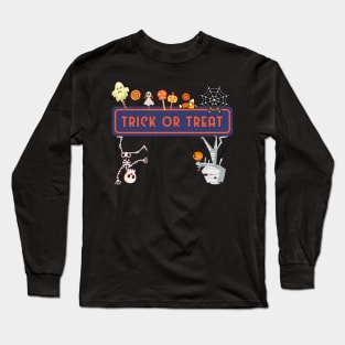 Trick or Treat - Kids Design - Spooky Halloween Long Sleeve T-Shirt